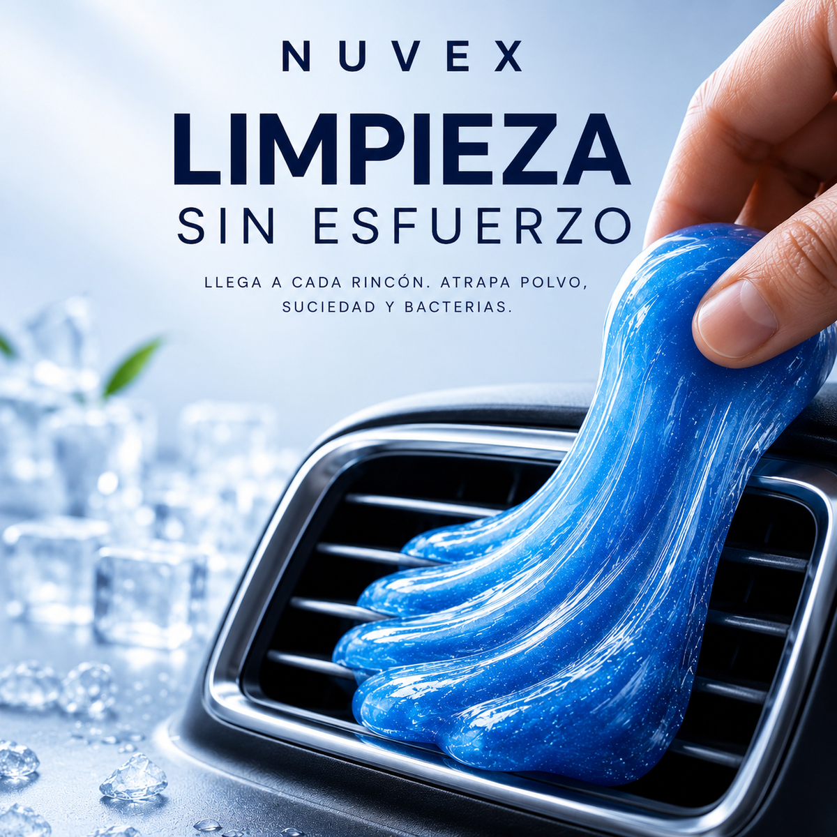 Gel Limpiador Reutilizable NUVEX | Coche, Teclado y Rincones